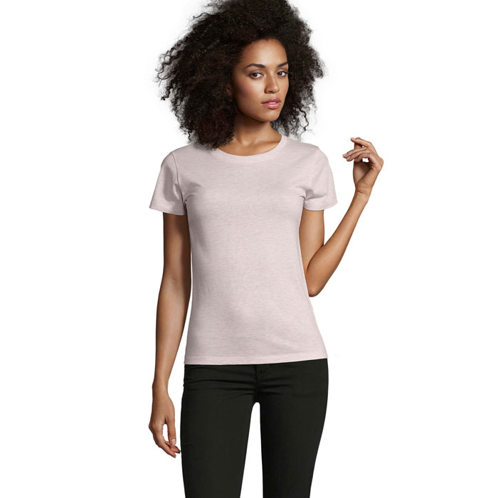 T-shirt promotionnel 150g femme Regent Fit rose chiné